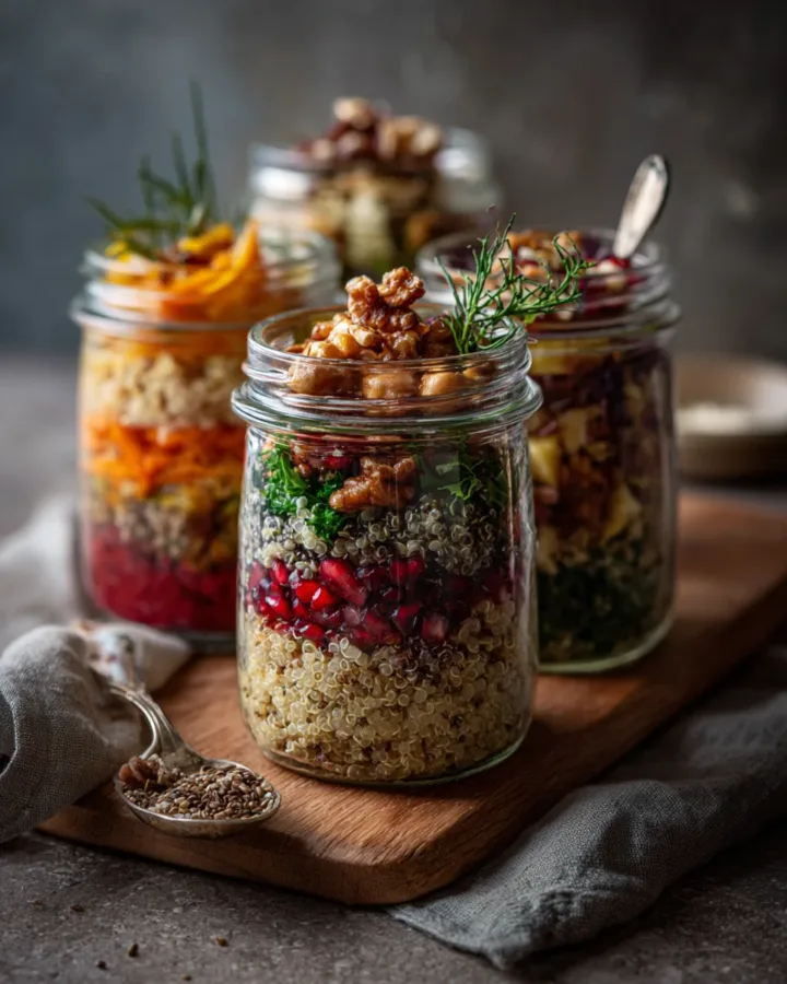 Mediterranean Quinoa Jar Salads