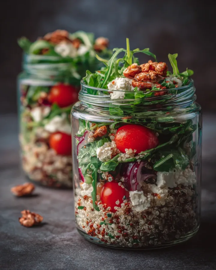 Mediterranean Quinoa Jar Salads