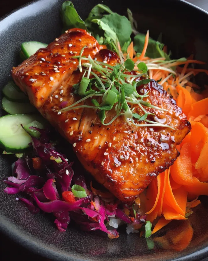 Miso-Glazed Salmon Power Bowls