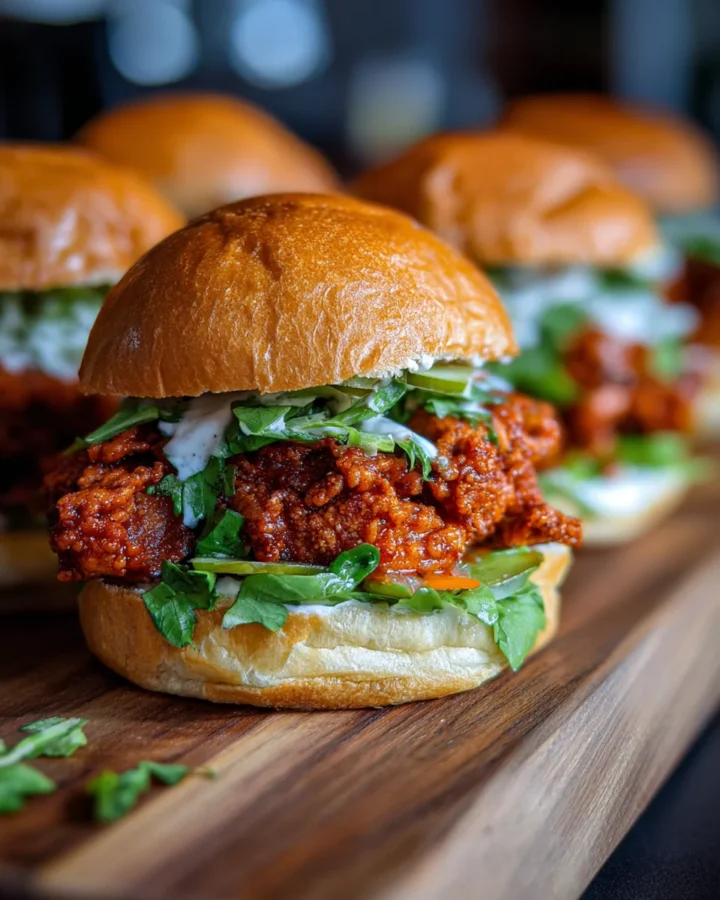 Nashville Hot Chicken Sliders (Halal)