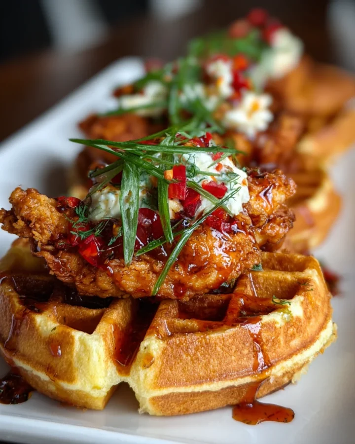 Nashville Hot Chicken Waffle Sliders