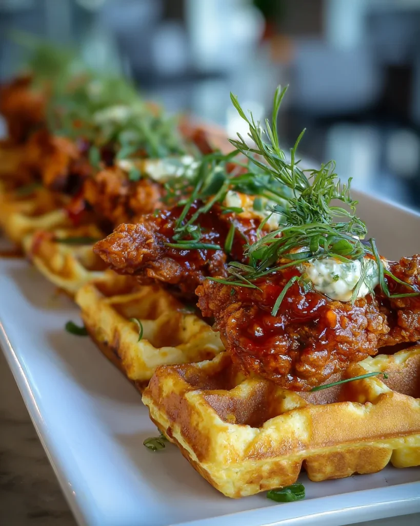 Nashville Hot Chicken Waffle Sliders