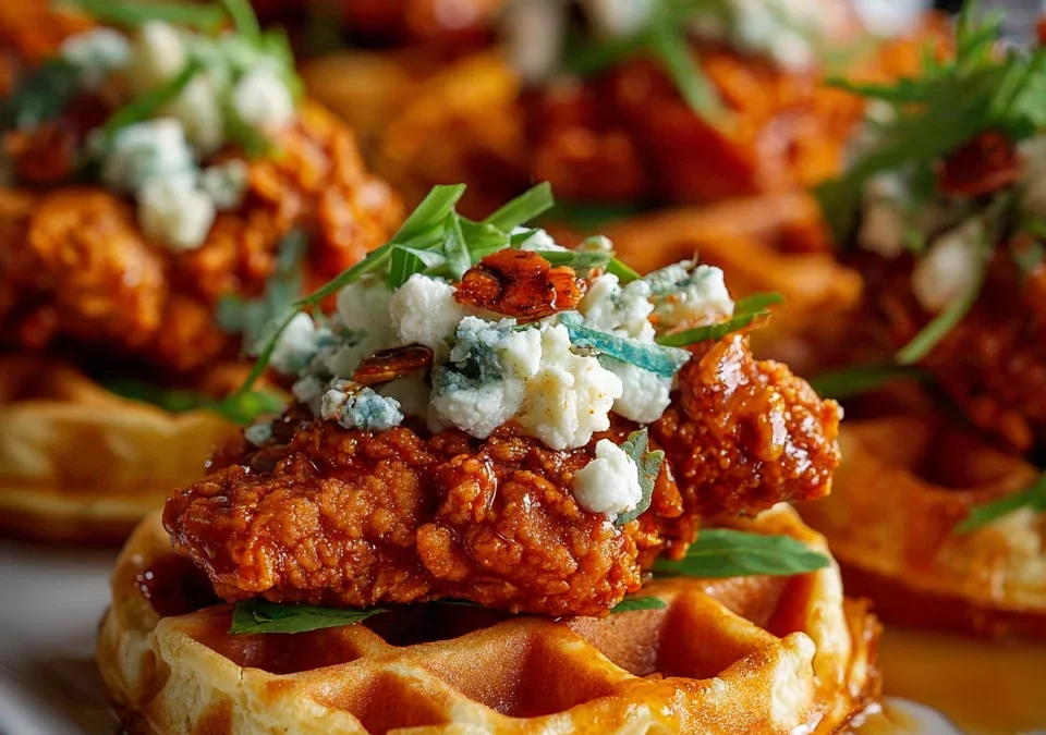 Nashville Hot Chicken Waffle Sliders