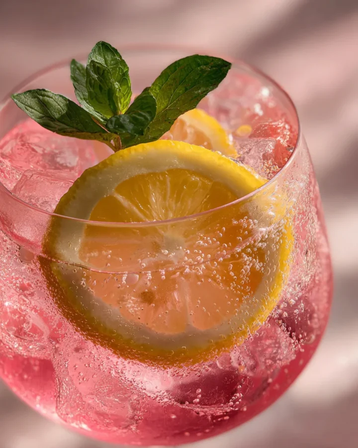 Pink Lemonade Mocktail Spritz
