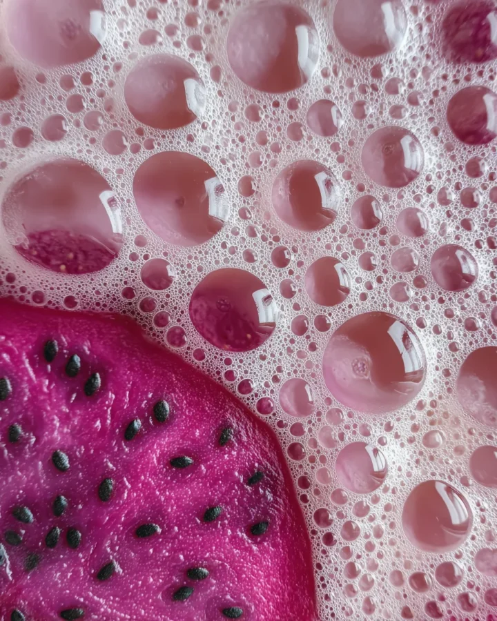 Pitaya (Dragonfruit) Rose Milk Tea