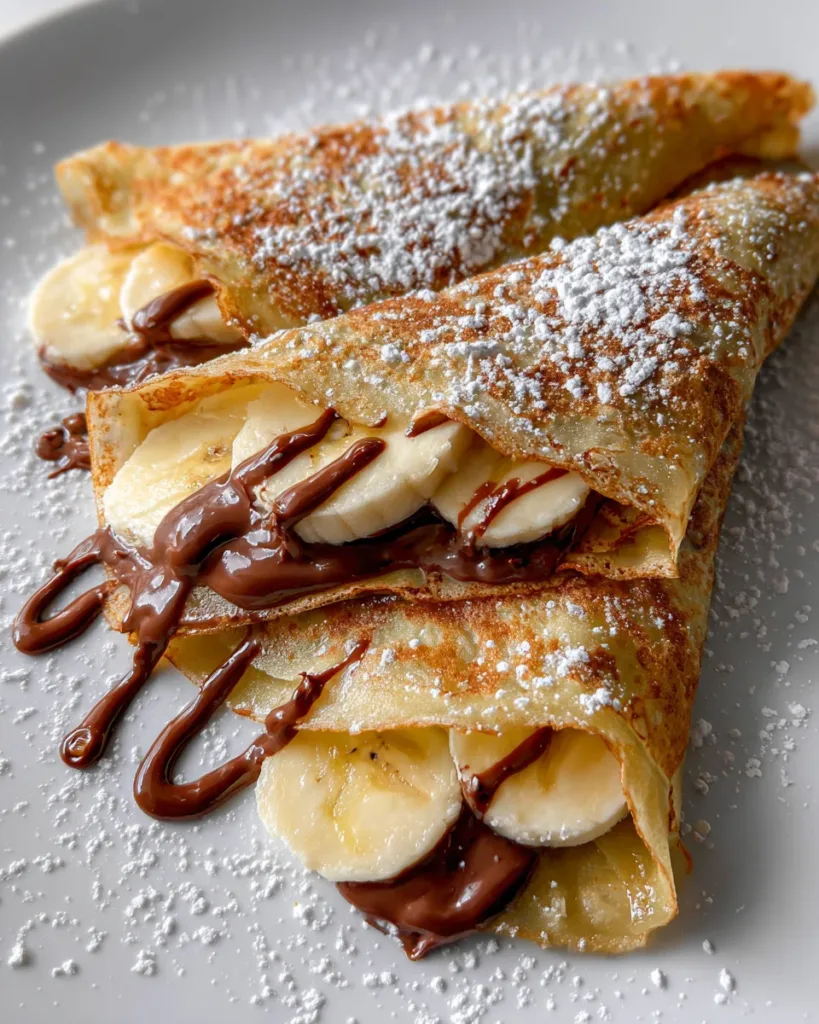 Protein Nutella Stuffed Crepes