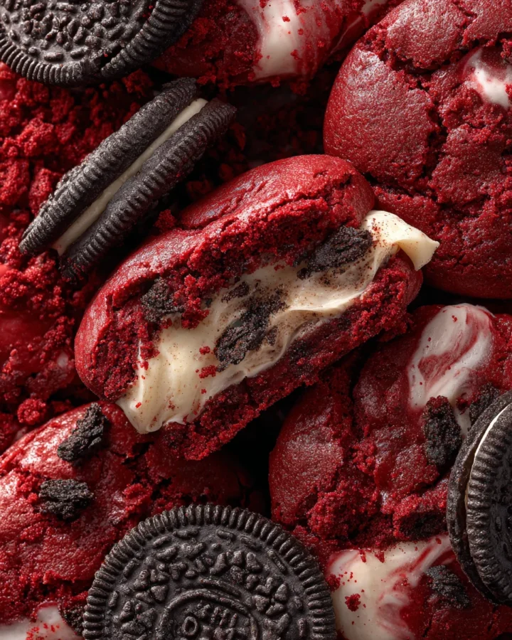 Red Velvet Oreo Brookies