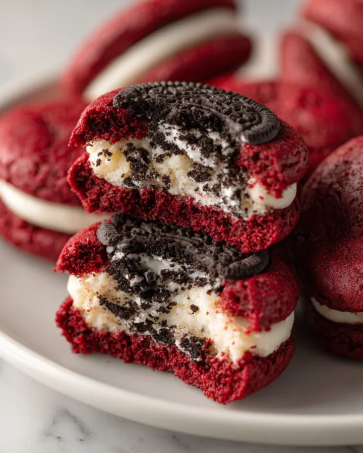 Red Velvet Oreo Brookies