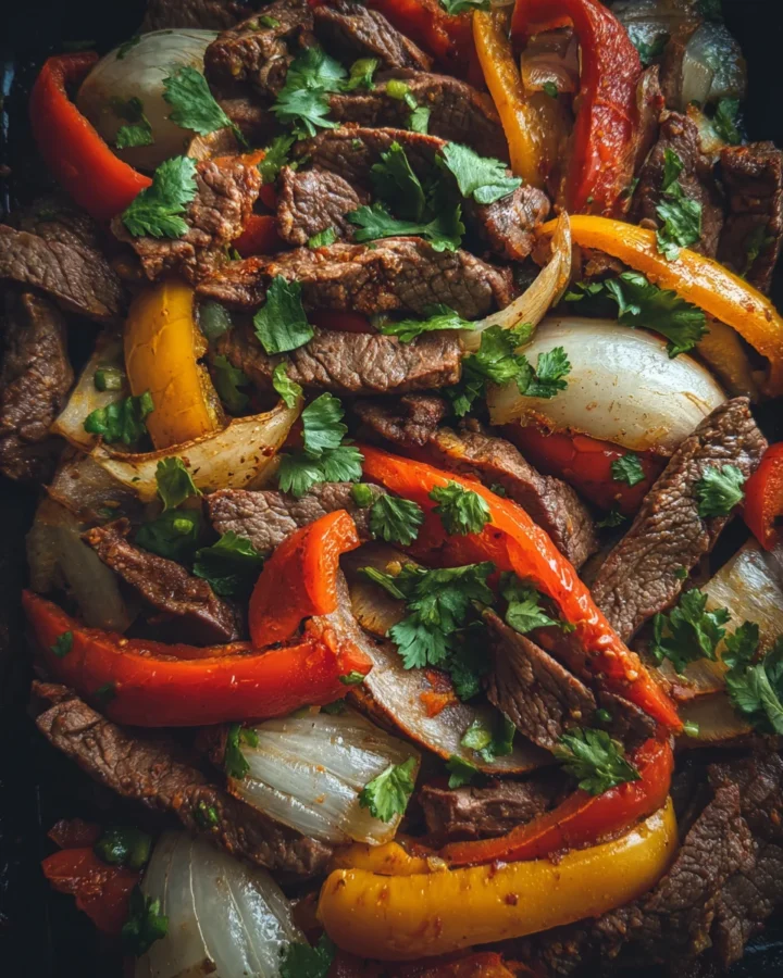 Sheet Pan Halal Beef Fajitas
