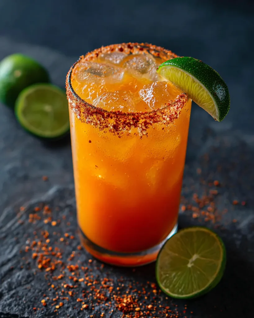 Spicy Mango Michelada Mocktail