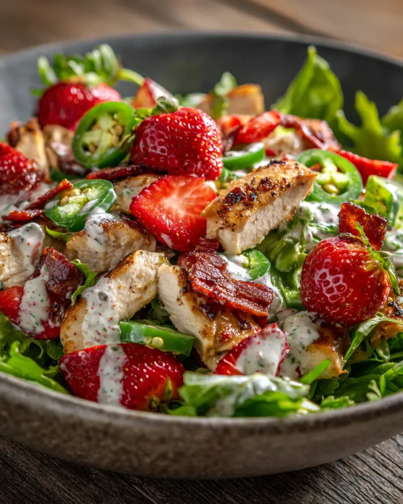 Strawberry Jalapeño Chicken Salad