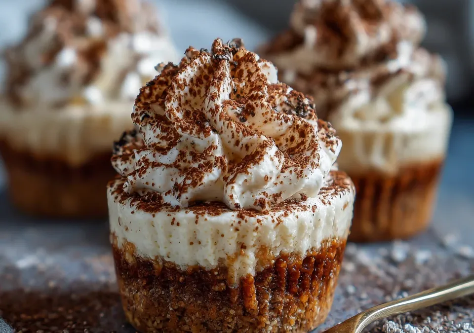 Tiramisu Overnight Oats Cheesecake Cups
