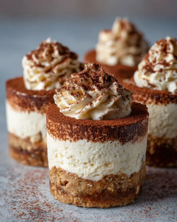 Tiramisu Overnight Oats Cheesecake Cups