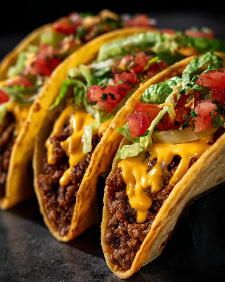 Wagyu Blend Smash Burger Tacos