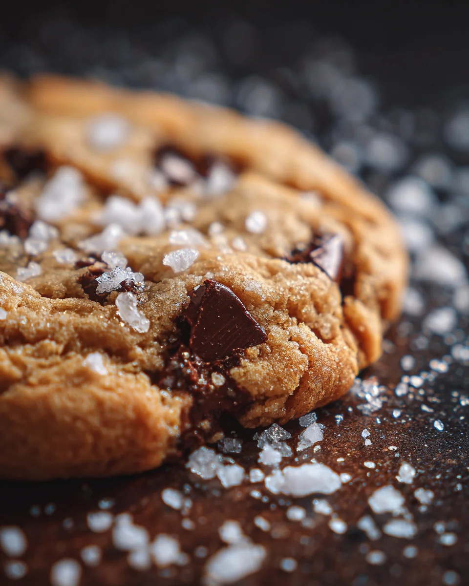 Warm Skillet Cookie with Flaky Sea Salt