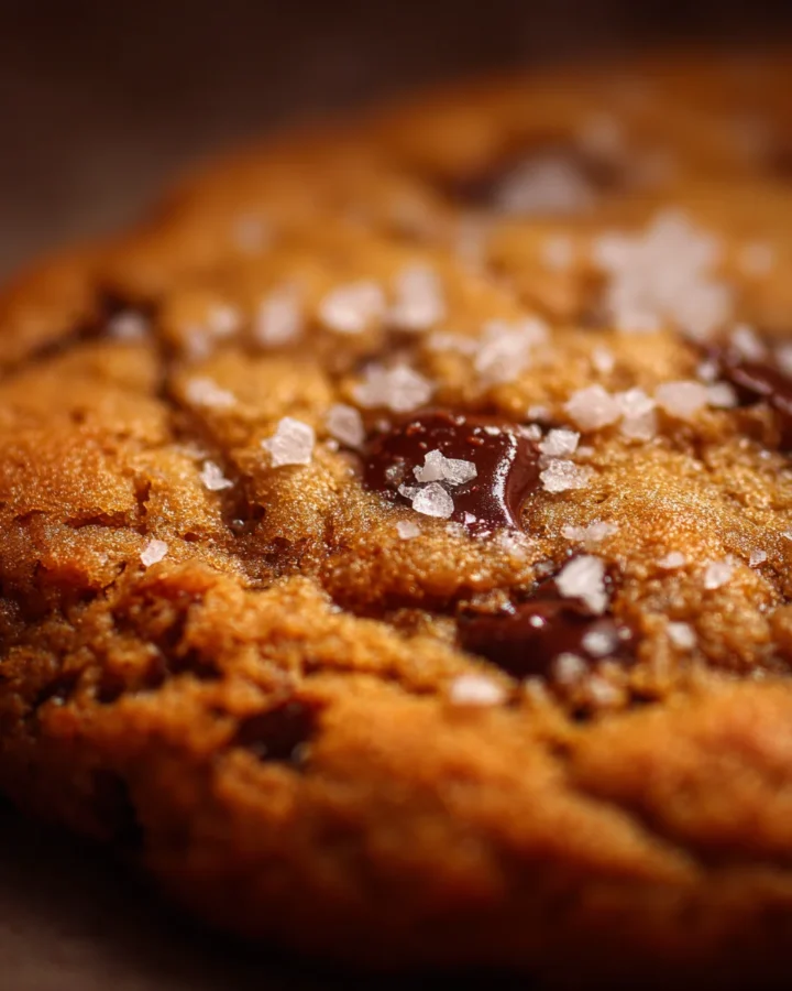 Warm Skillet Cookie with Flaky Sea Salt
