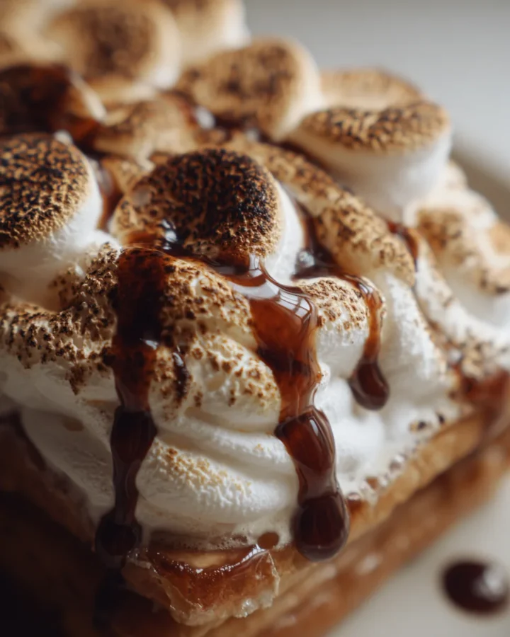 Whipped Espresso S’mores Iced Latte Crêpes