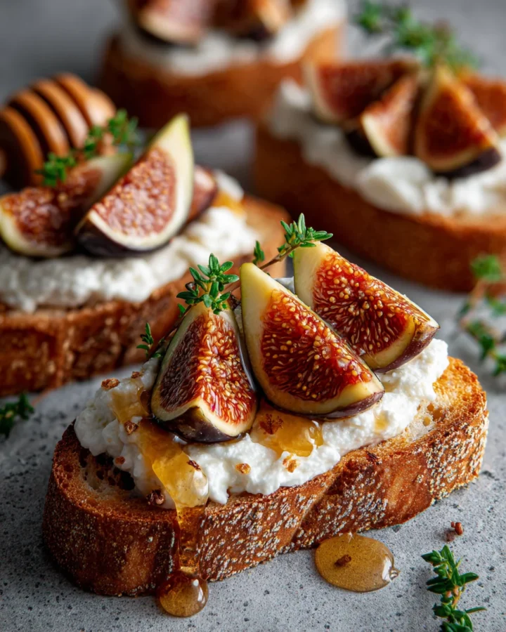 Whipped Ricotta Honey Toast with Figs