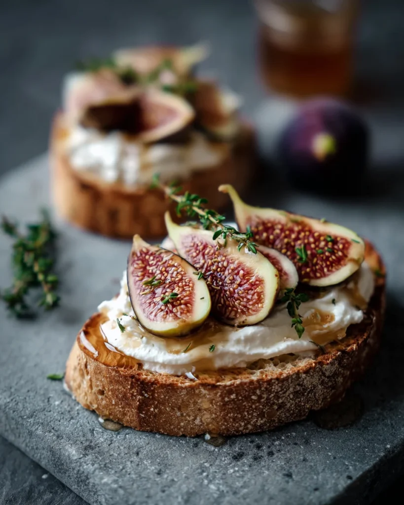 Whipped Ricotta Honey Toast with Figs
