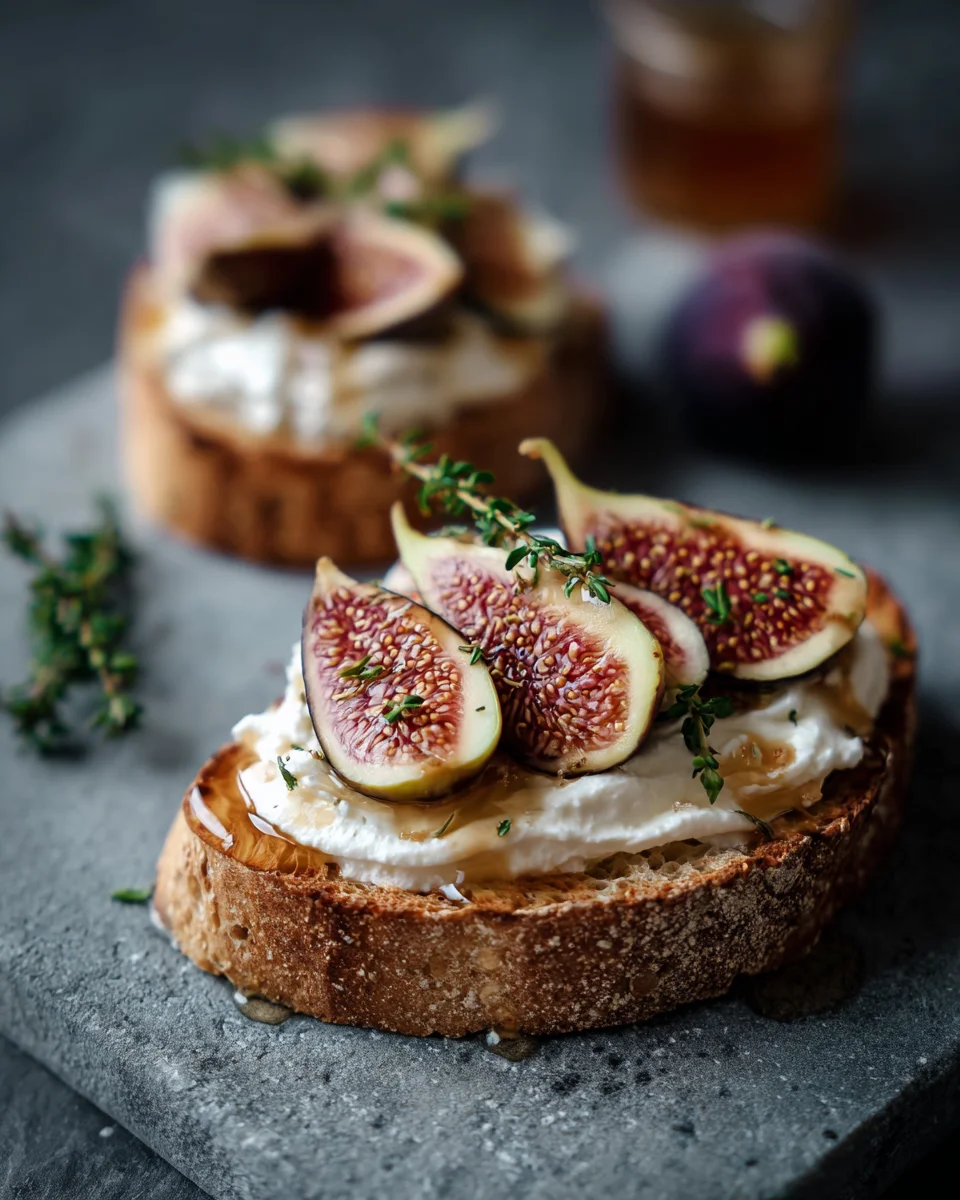 Whipped Ricotta Honey Toast with Figs