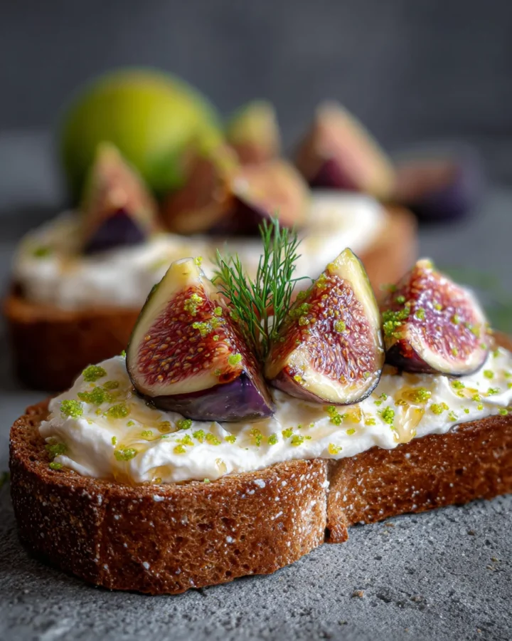 Whipped Ricotta Honey Toast with Figs