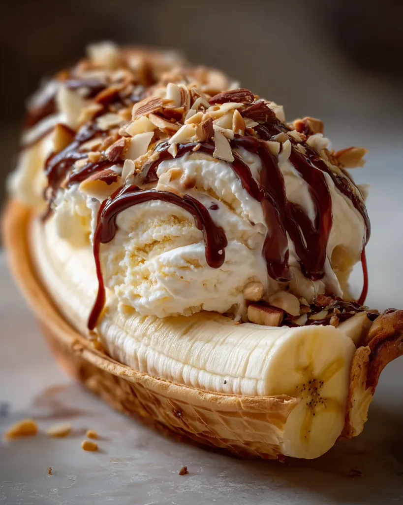 banana split ice cream