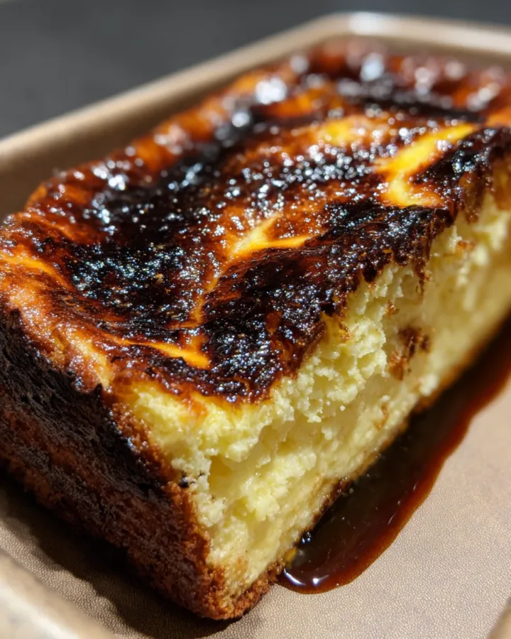 basque burnt cheesecake loaf pan