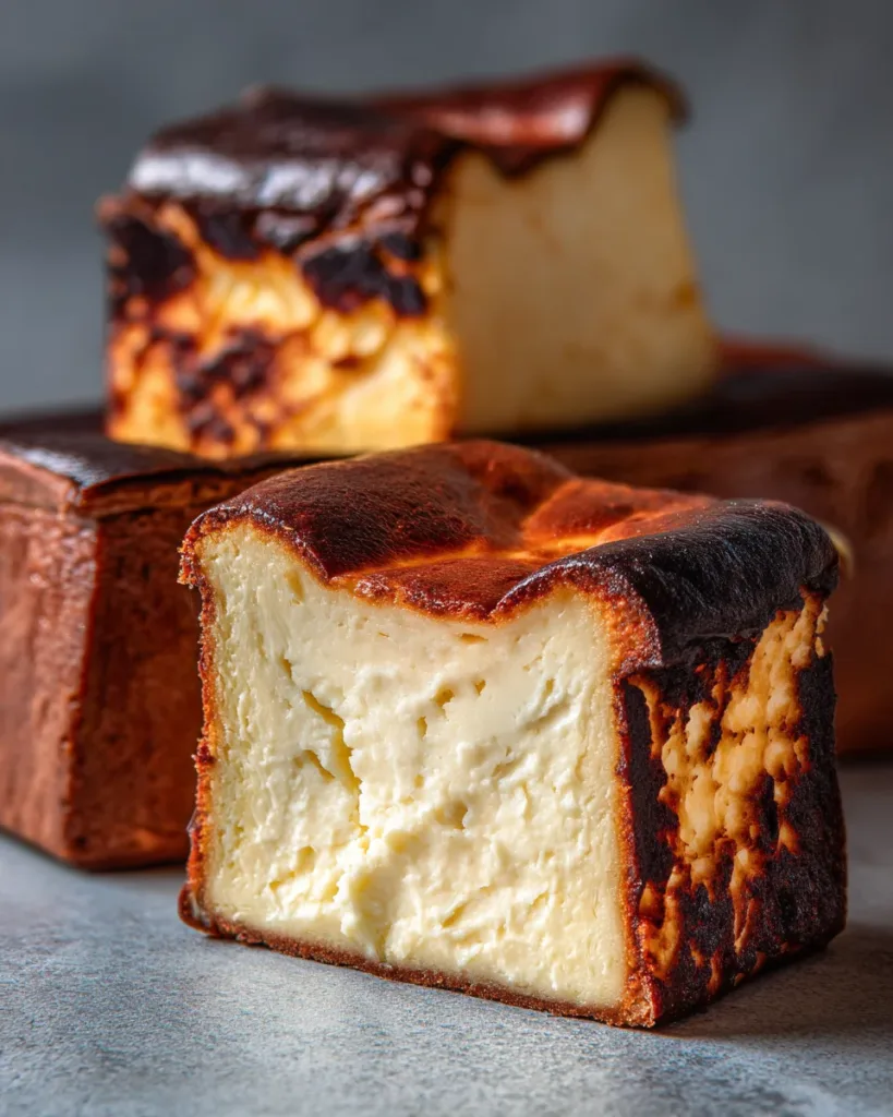 basque burnt cheesecake loaf pan