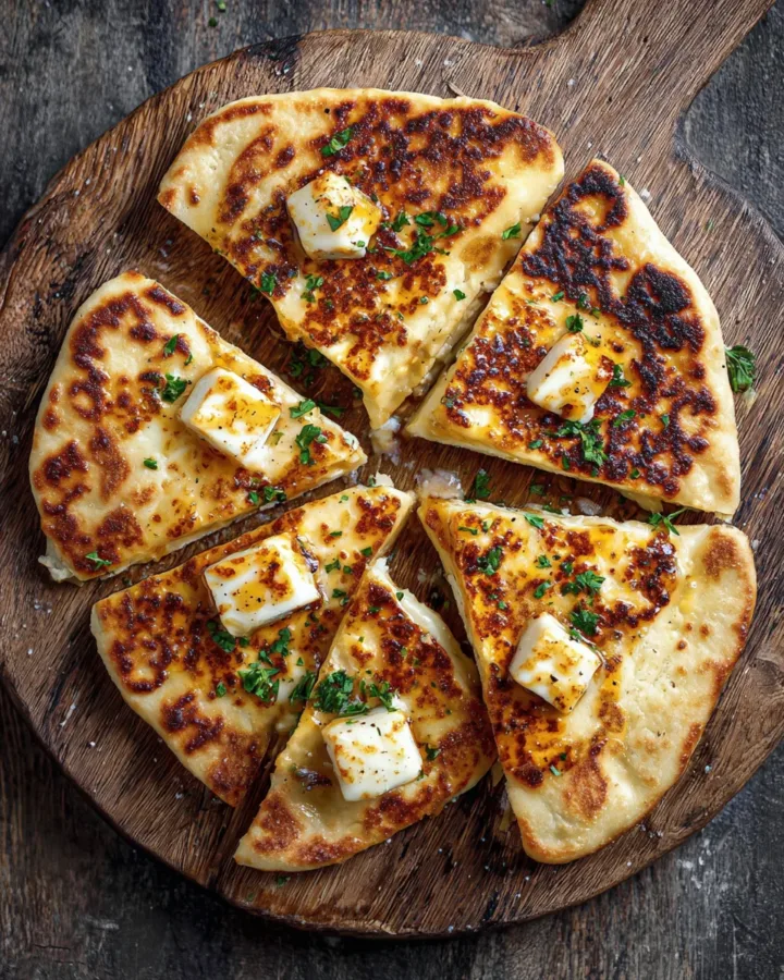 hot honey halloumi flatbread