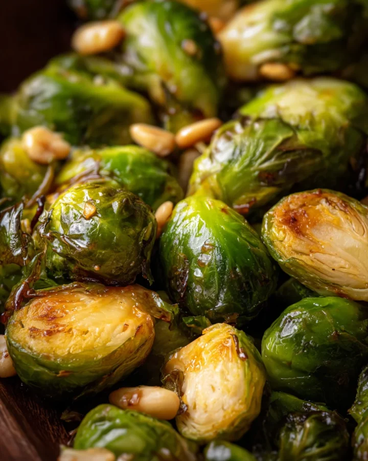 maple glazed brussel sprouts