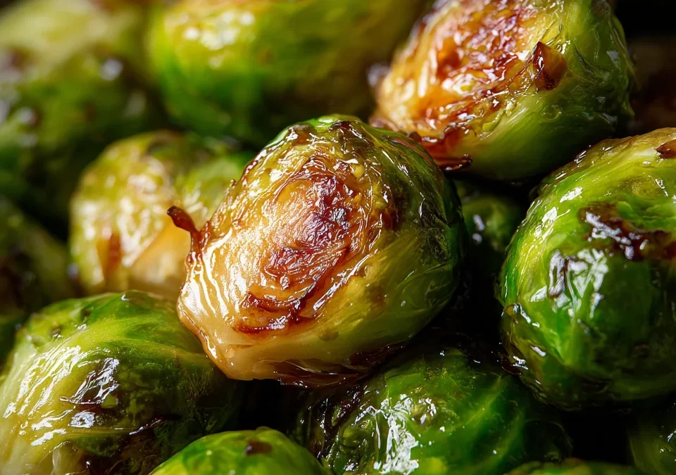 maple glazed brussel sprouts