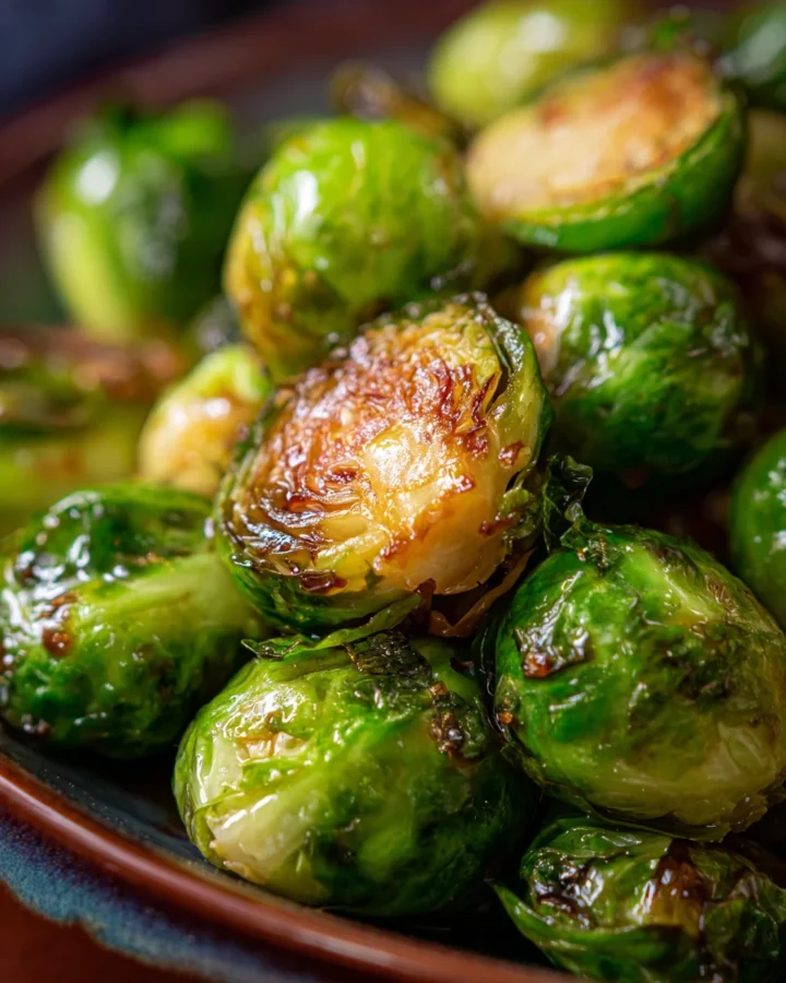 maple glazed brussel sprouts