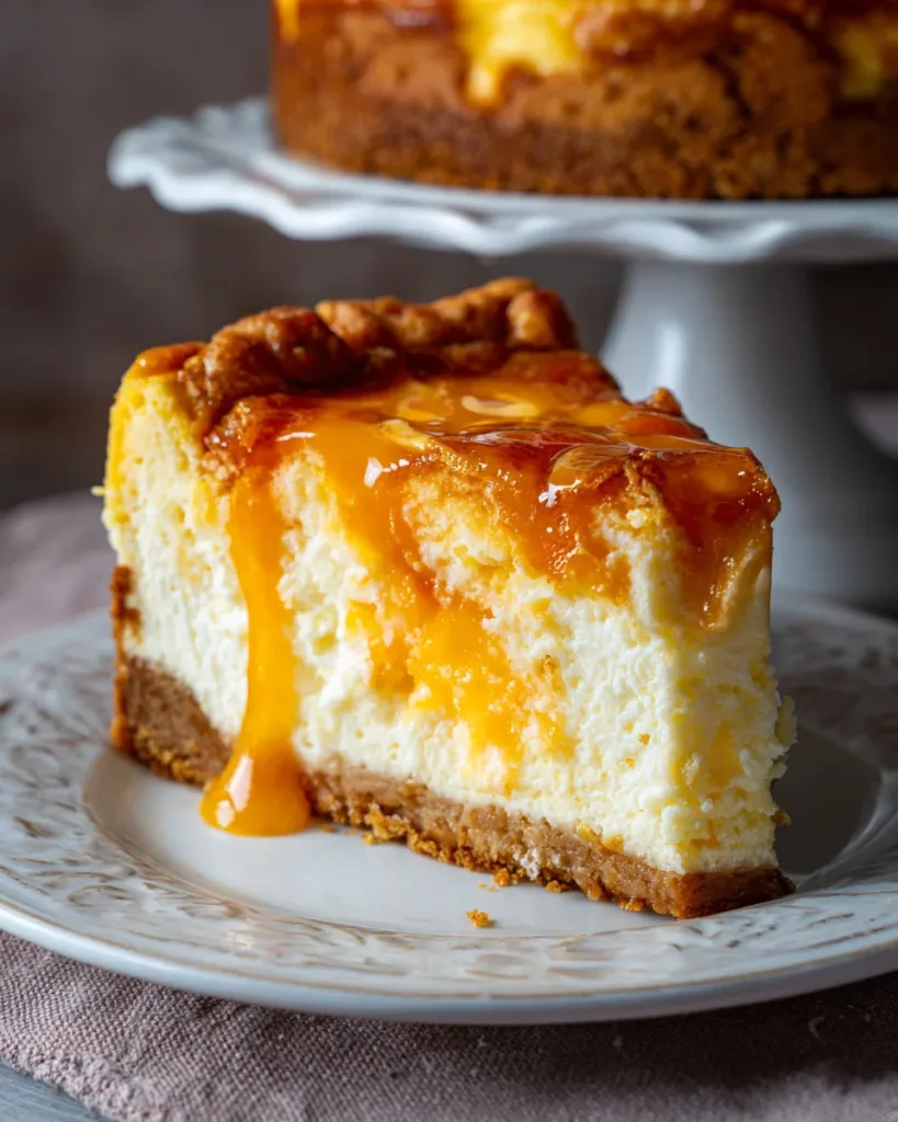 peach cobbler cheesecake