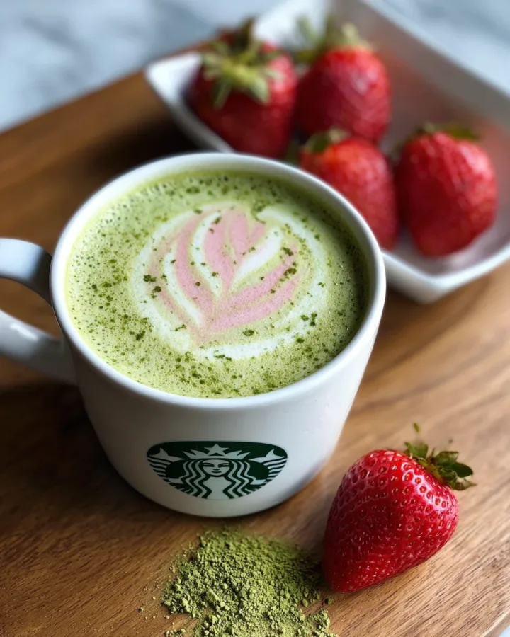 strawberry matcha latte starbucks