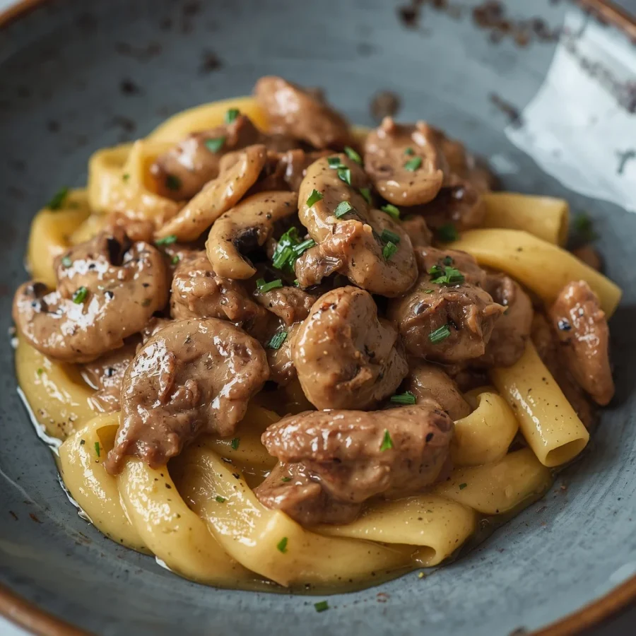 30-Minute Creamy Beef & Mushroom Stroganoff