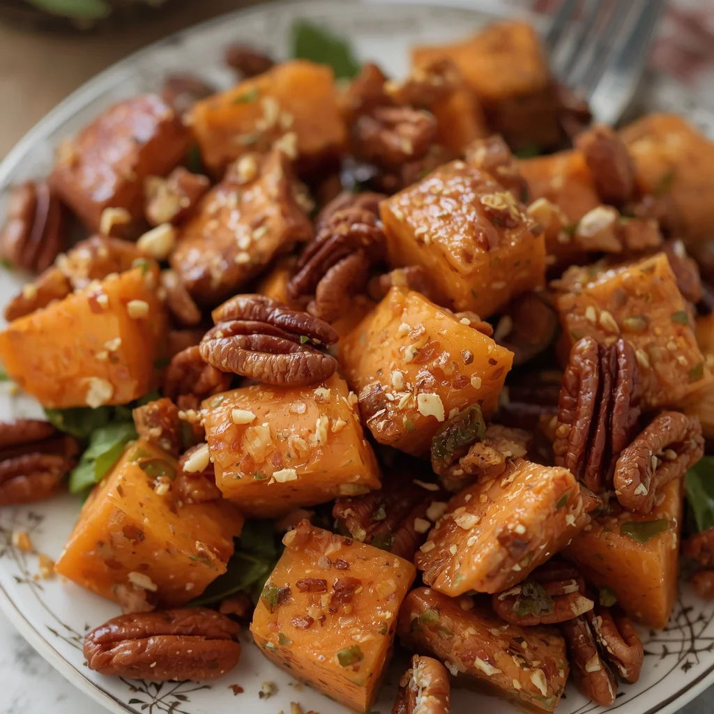 Autumn Harvest Sweet Potato & Pecan Salad