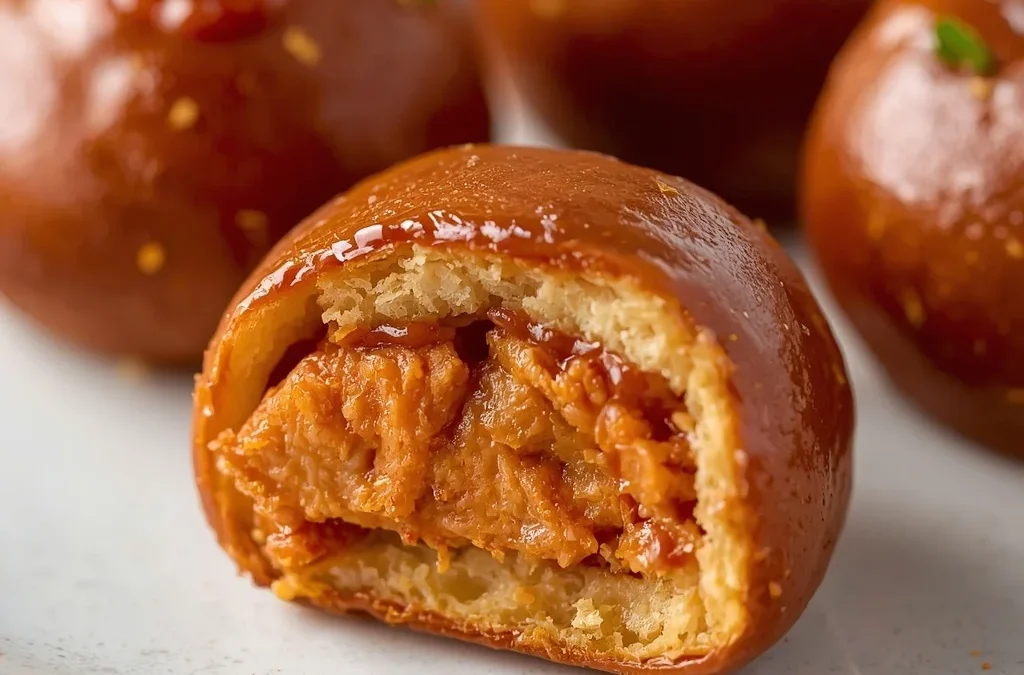 BBQ Chicken Stuffed Pretzel Bites