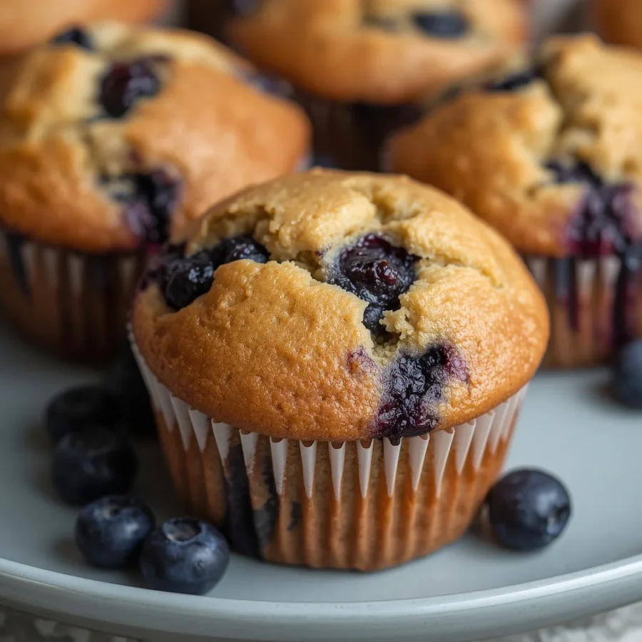 Bakery-Style Jumbo Blueberry Muffin Tops