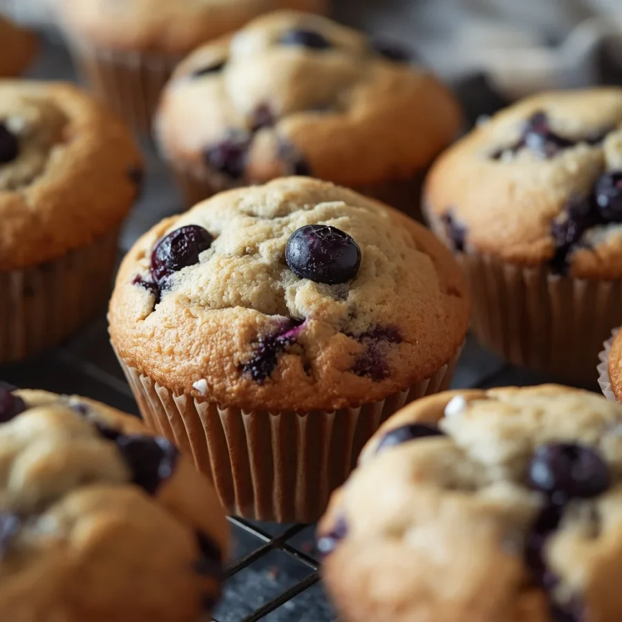 Bakery-Style Jumbo Blueberry Muffin Tops