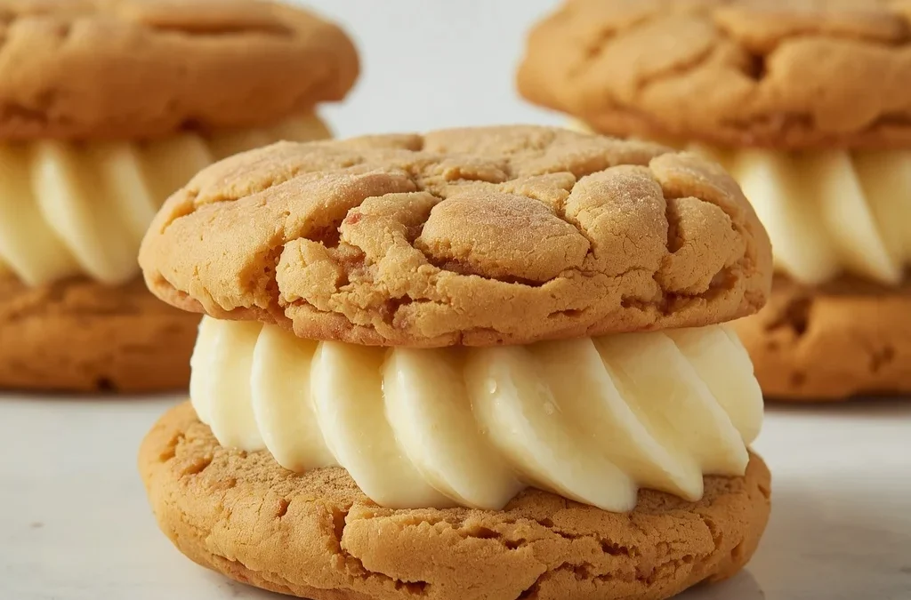 Banana Pudding Cookie Sandwiches