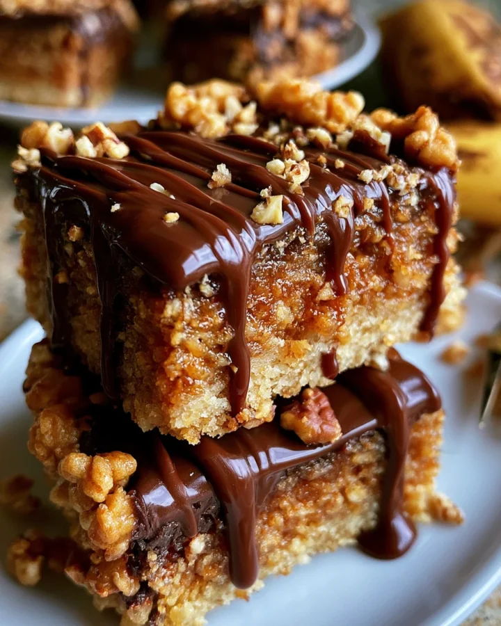 Brown Butter Banana Crunch Bars