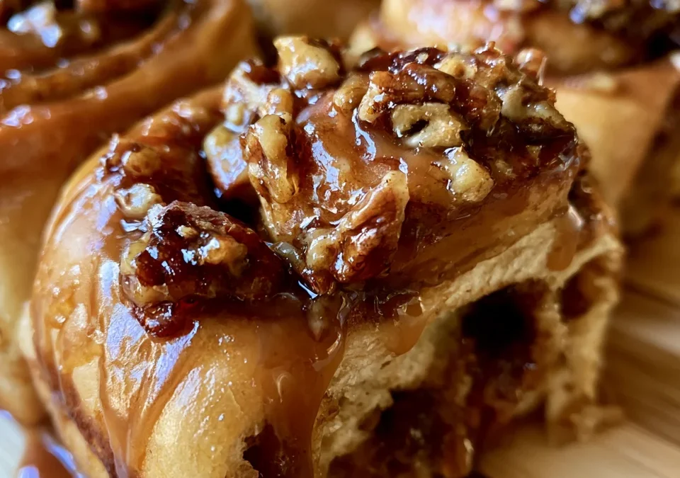Brown Butter Date & Pecan Sticky Buns