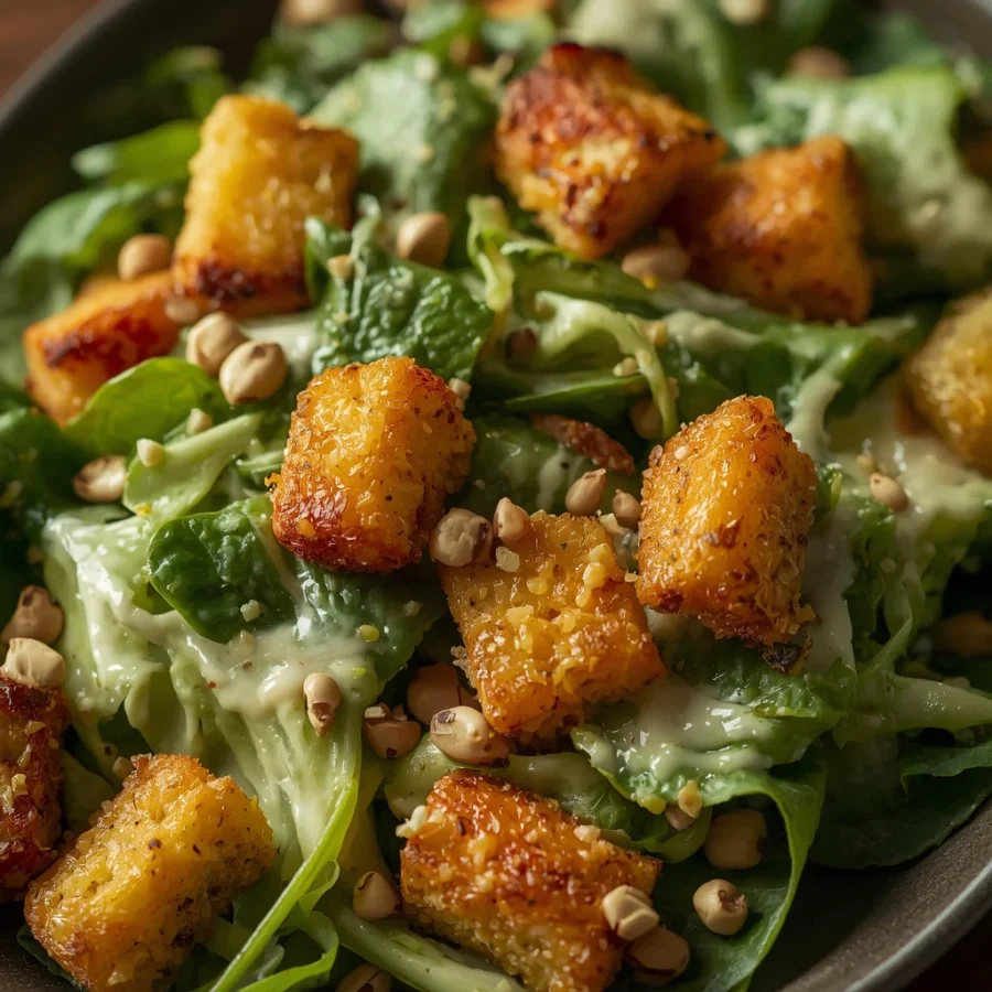 Copycat Olive Garden House Salad with Halal Croutons