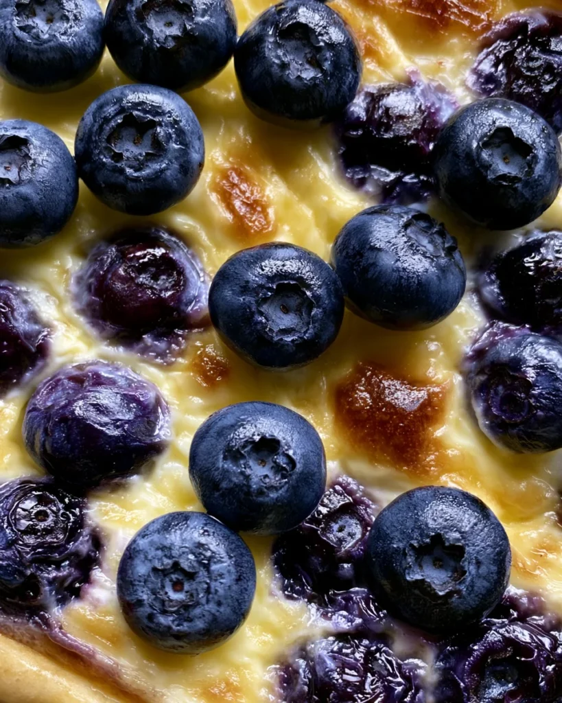 Cottage Cheese Blueberry Breakfast Bake