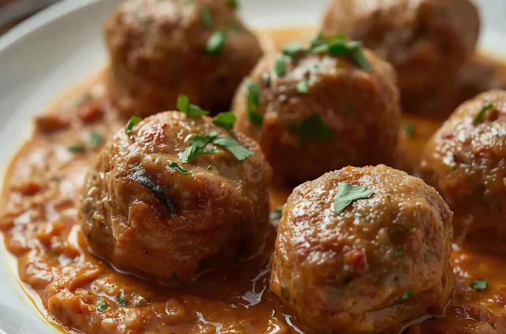 Creamy Tuscan Turkey Meatballs