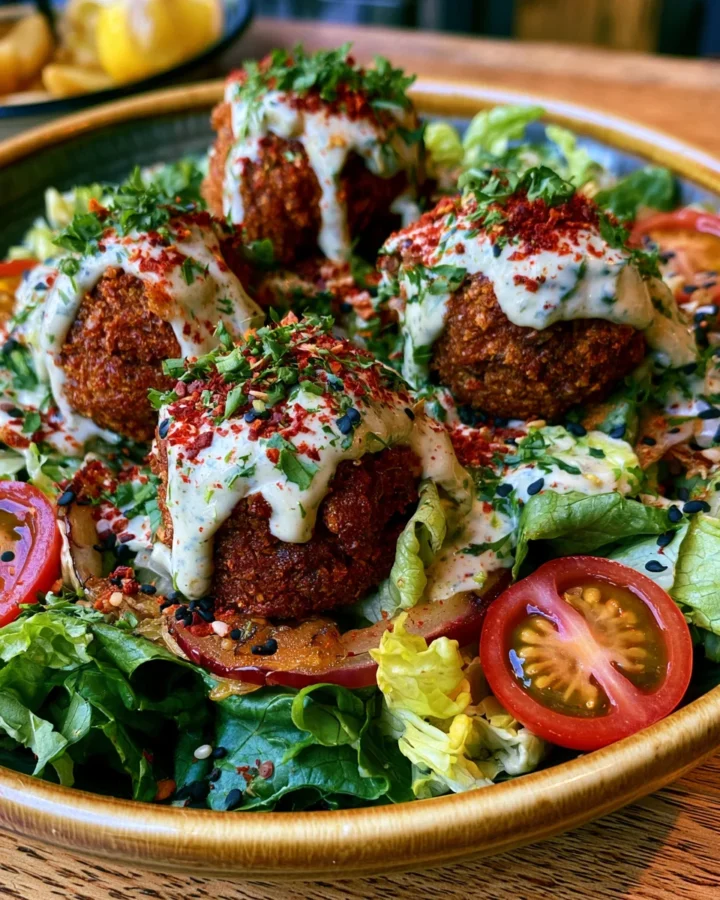 Crispy Falafel Caesar Salad