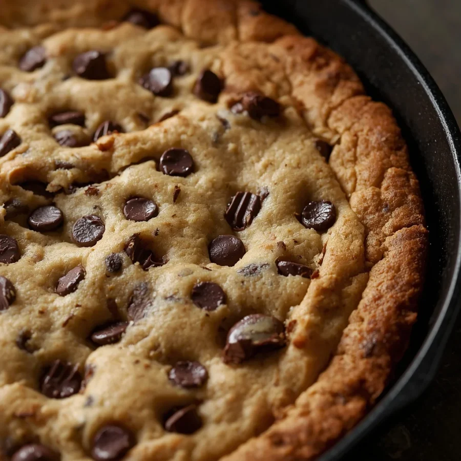 Deep Dish Skillet Chocolate Chip Cookie