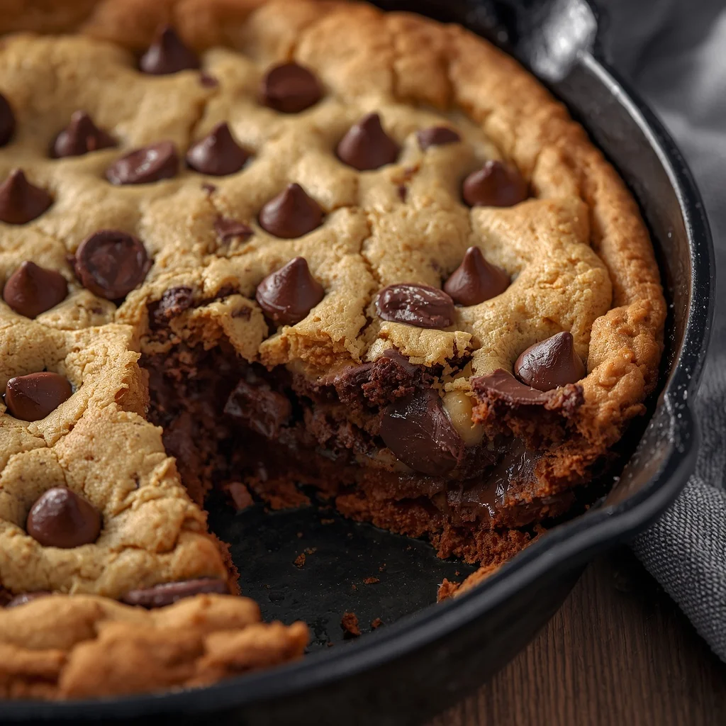 Deep Dish Skillet Chocolate Chip Cookie