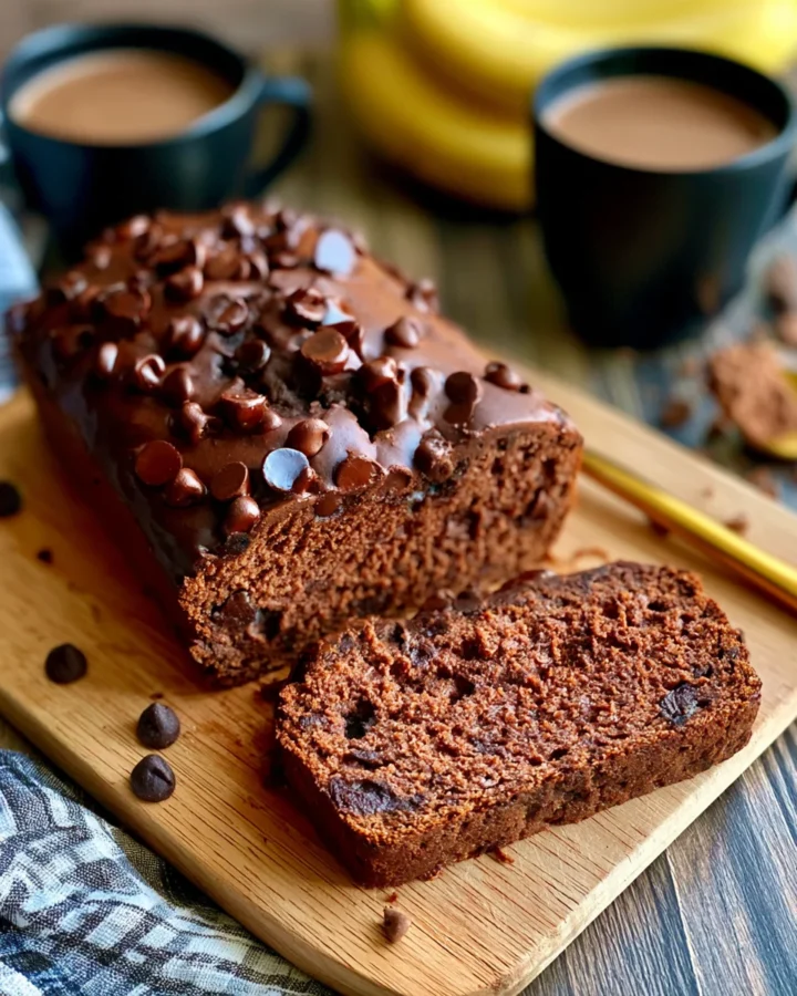 Double Chocolate Protein Banana Bread