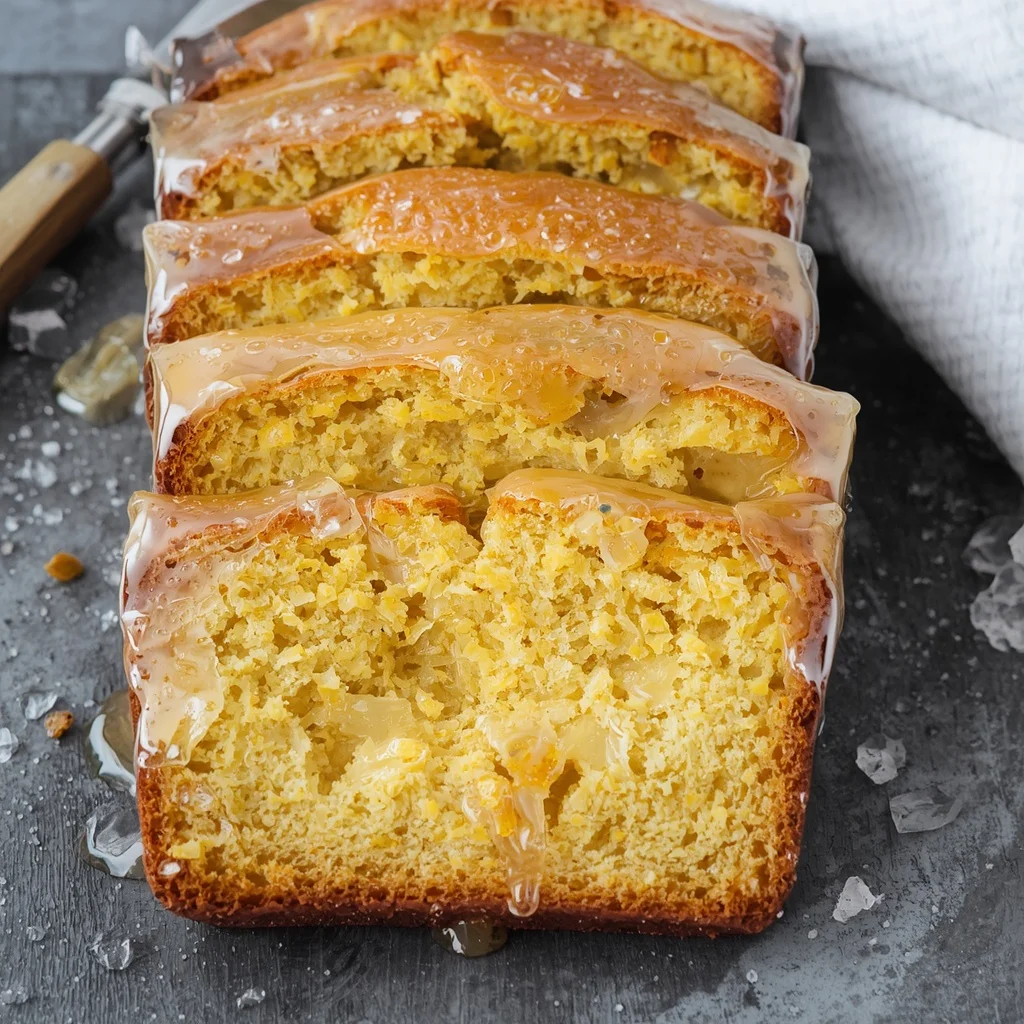 Easy One-Bowl Iced Lemon Poppyseed Loaf